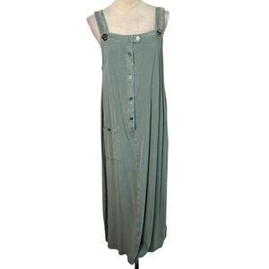 Froxx Sage Green Tencel Maxi Dress Medium Bohemian Lagenlook